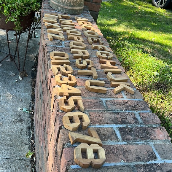 Wood Letters and Numbers - Picture 5 of 5